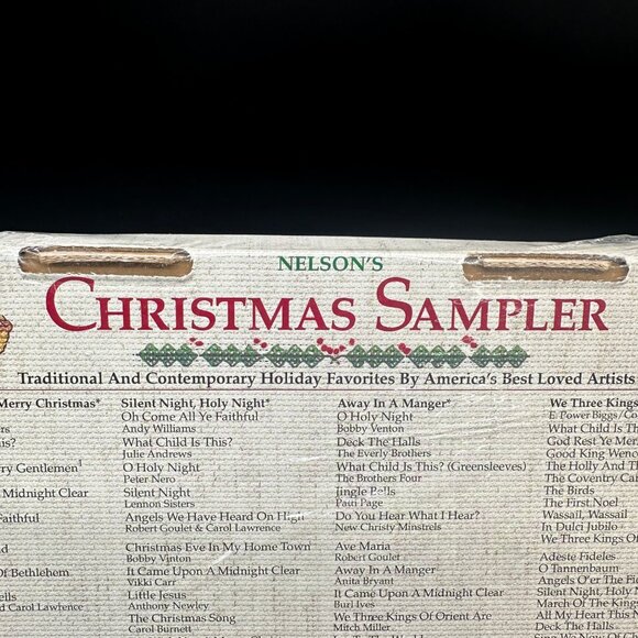 Vintage Christmas Cassette Tapes Nelsons Sampler 1991 Set of 8 Classic Songs - Picture 8 of 10